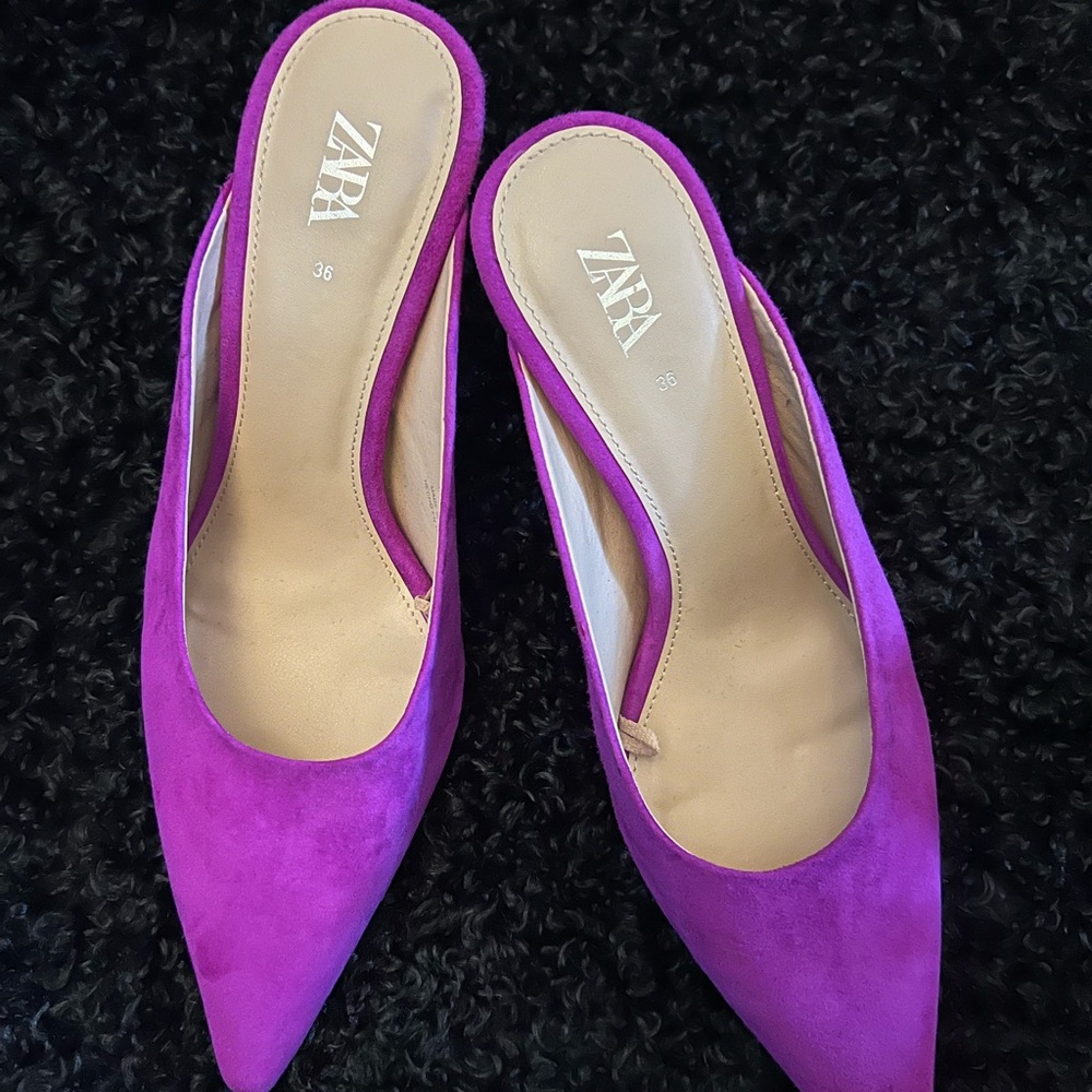 Zara Women's Vibrant Purple Heels